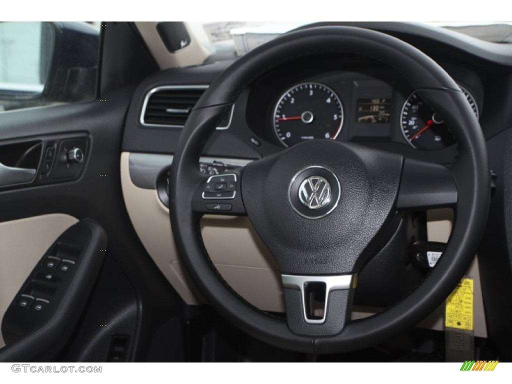 2014 Jetta TDI Sedan - Tempest Blue Metallic / Cornsilk Beige photo #30
