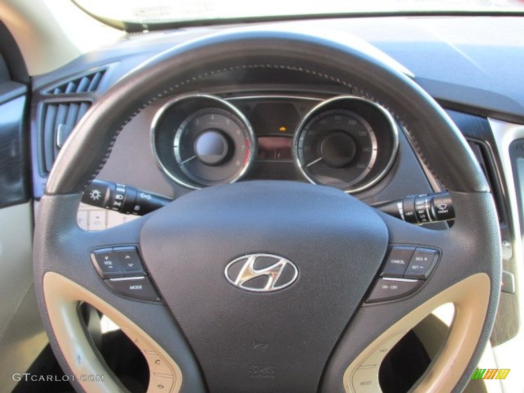 2011 Sonata Limited - Black Plum Pearl / Camel photo #22