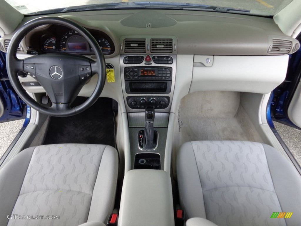 2002 Mercedes-Benz C 230 Kompressor Coupe Oyster Dashboard Photo #90220628
