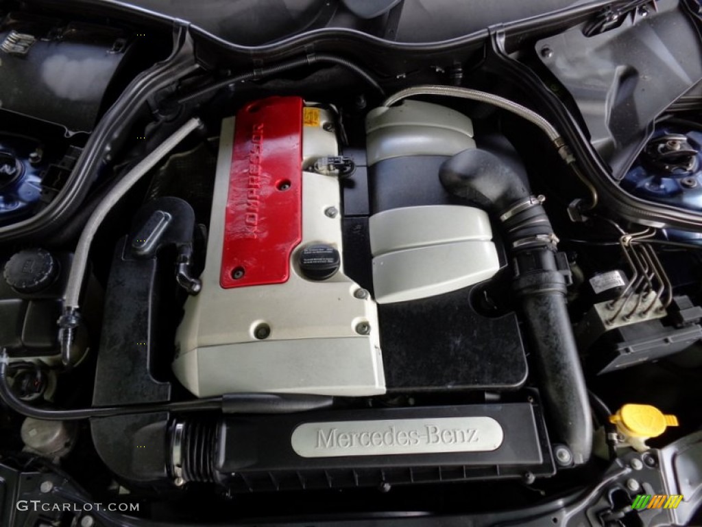 2002 Mercedes-Benz C 230 Kompressor Coupe 2.3 Liter Supercharged DOHC 16-Valve 4 Cylinder Engine Photo #90221006