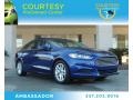 2013 Deep Impact Blue Metallic Ford Fusion SE  photo #1