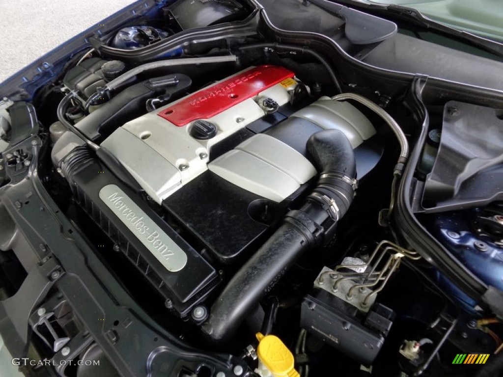 2002 Mercedes-Benz C 230 Kompressor Coupe 2.3 Liter Supercharged DOHC 16-Valve 4 Cylinder Engine Photo #90222059