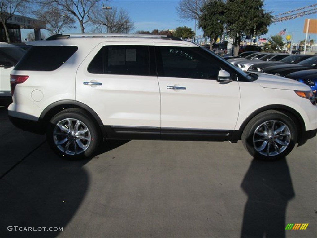 2014 Explorer Limited - White Platinum / Charcoal Black photo #7