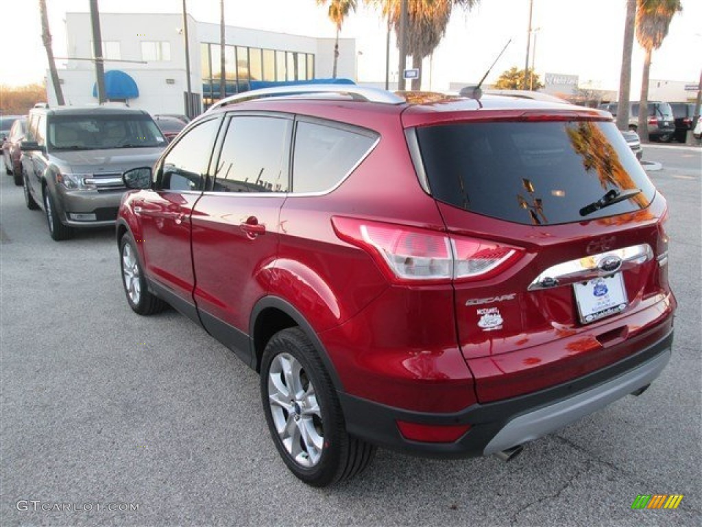 2014 Escape Titanium 1.6L EcoBoost - Ruby Red / Medium Light Stone photo #4