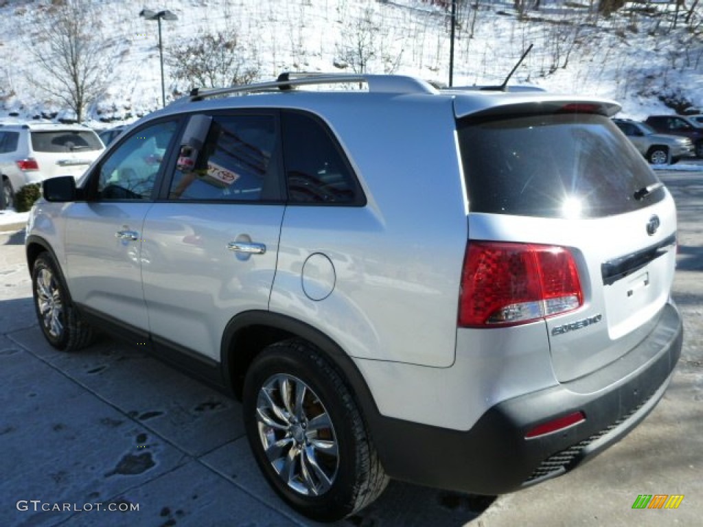 2011 Sorento EX V6 - Bright Silver / Black photo #3