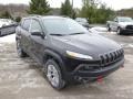 2014 Brilliant Black Crystal Pearl Jeep Cherokee Trailhawk 4x4  photo #4