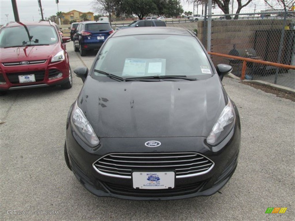 2014 Fiesta SE Hatchback - Tuxedo Black / Charcoal Black photo #1