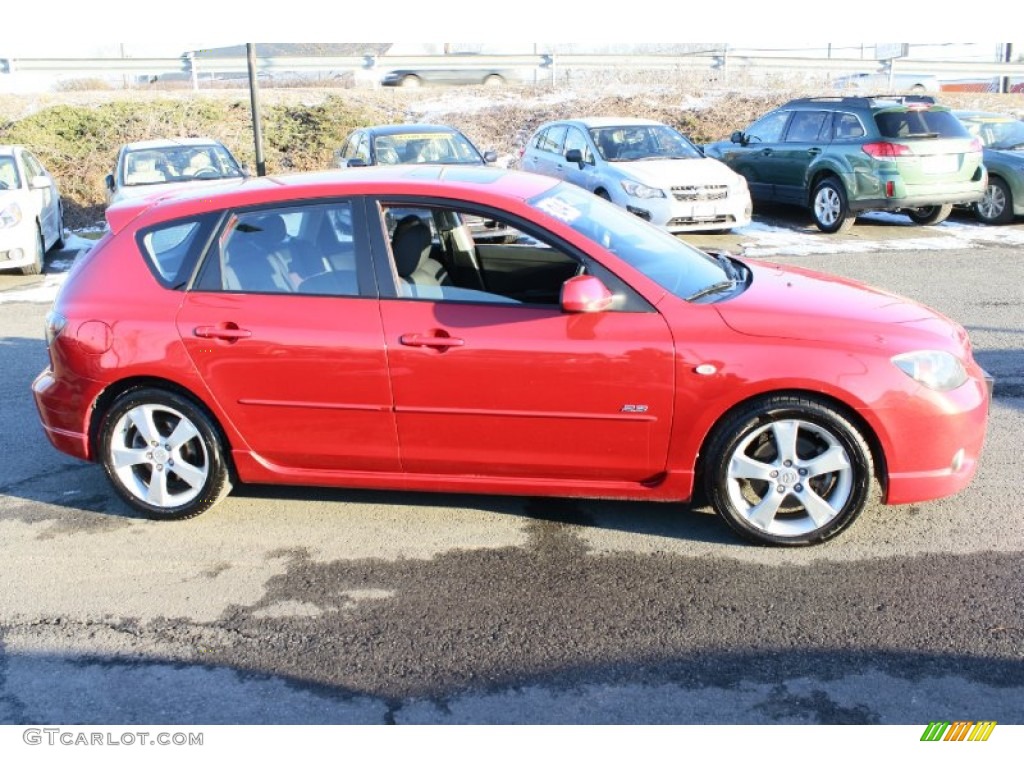 Velocity Red 2004 Mazda MAZDA3 s Hatchback Exterior Photo #90227060
