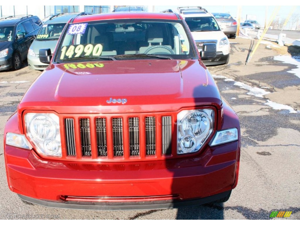 2008 Liberty Sport 4x4 - Red Rock Crystal Pearl / Pastel Slate Gray photo #2