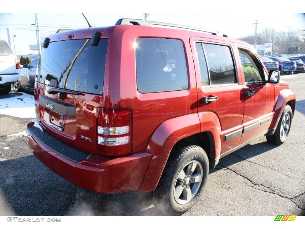 2008 Liberty Sport 4x4 - Red Rock Crystal Pearl / Pastel Slate Gray photo #6