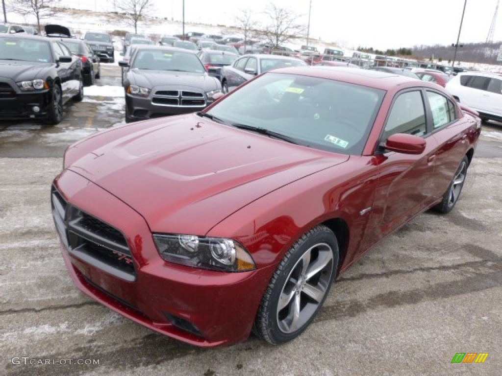 2014 Charger R/T Plus 100th Anniversary Edition - High Octane Red Pearl / Anniversary Black/Foundry Black with Cloud Overprint photo #2