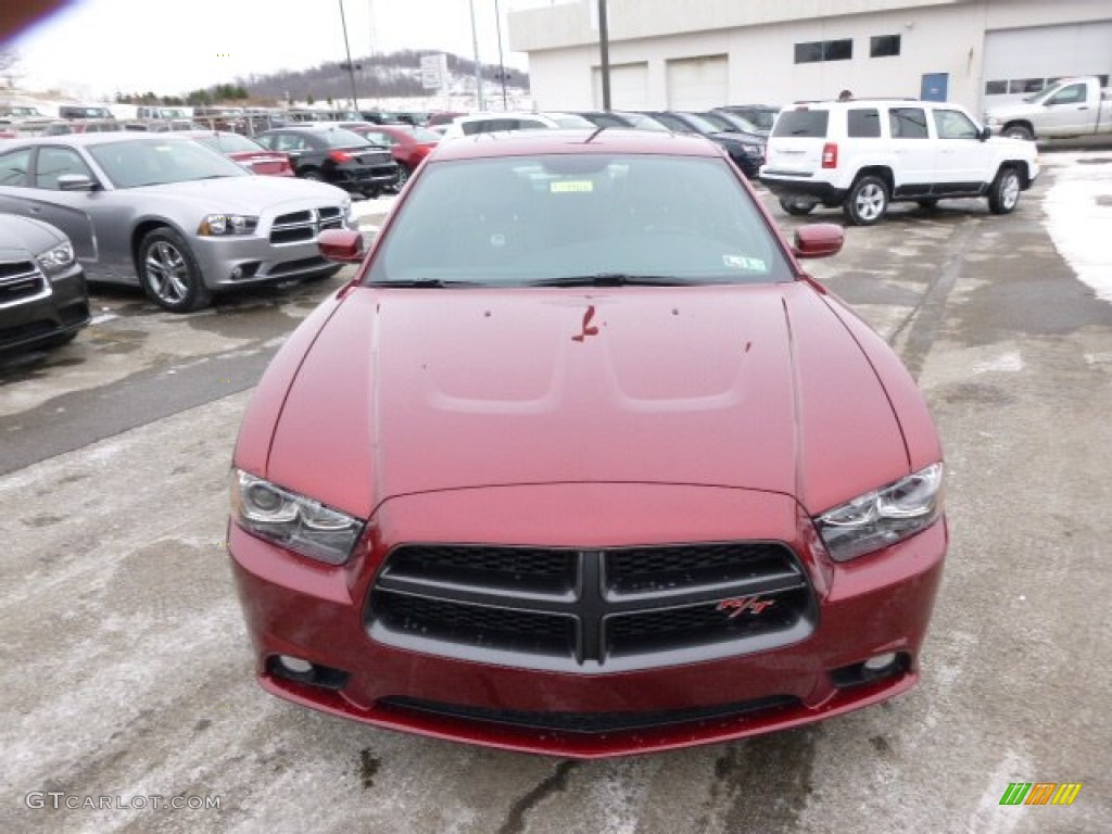 2014 Charger R/T Plus 100th Anniversary Edition - High Octane Red Pearl / Anniversary Black/Foundry Black with Cloud Overprint photo #3