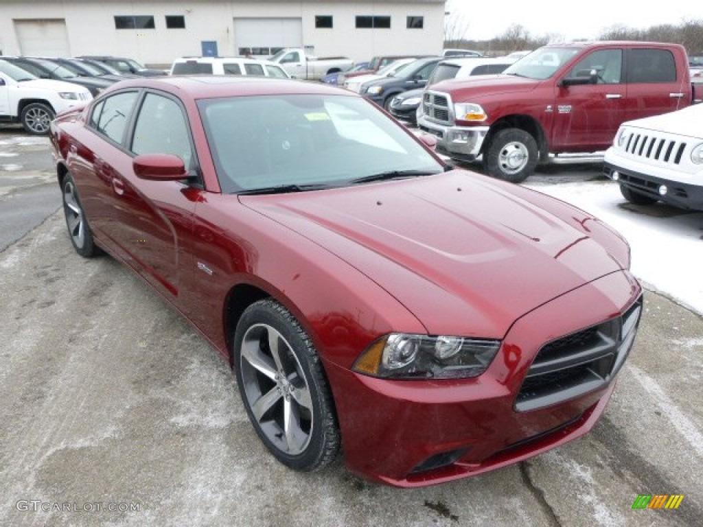 2014 Charger R/T Plus 100th Anniversary Edition - High Octane Red Pearl / Anniversary Black/Foundry Black with Cloud Overprint photo #4