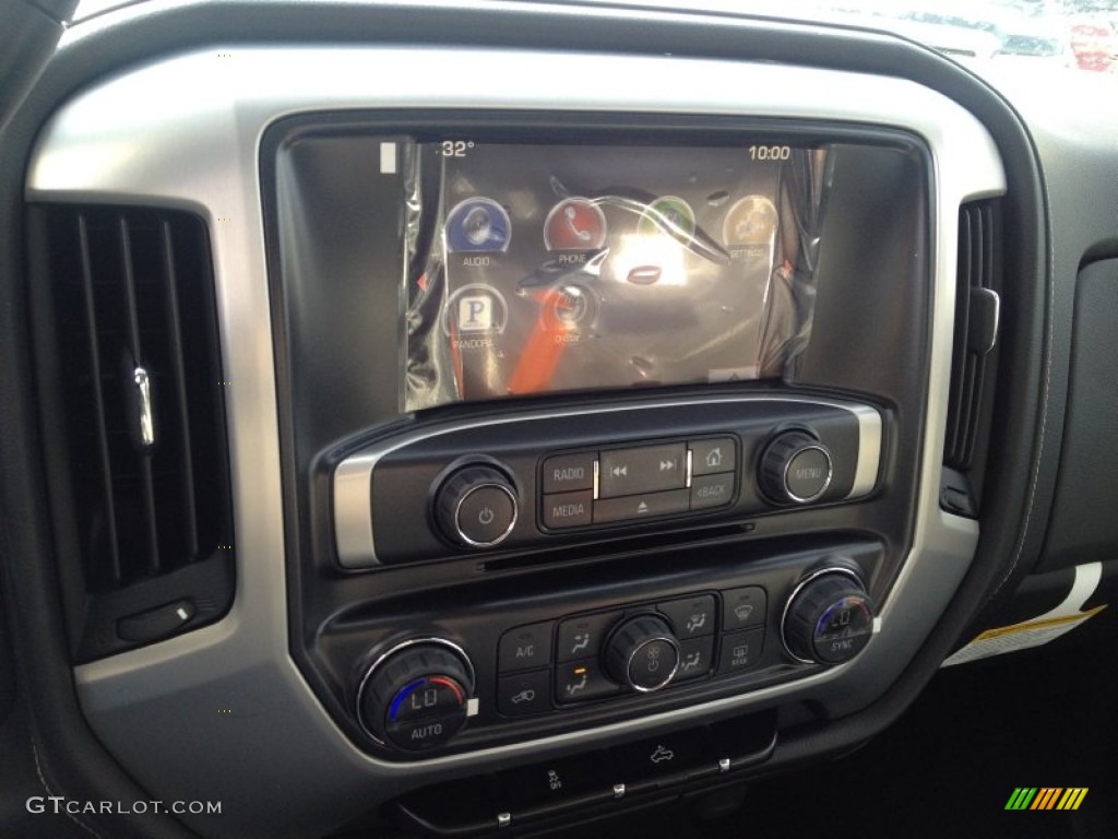 2014 Sierra 1500 SLE Double Cab - Onyx Black / Jet Black/Dark Ash photo #9