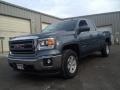 2014 Stealth Gray Metallic GMC Sierra 1500 SLE Double Cab 4x4  photo #1