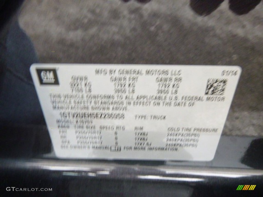 2014 Sierra 1500 SLE Double Cab 4x4 - Iridium Metallic / Jet Black photo #20