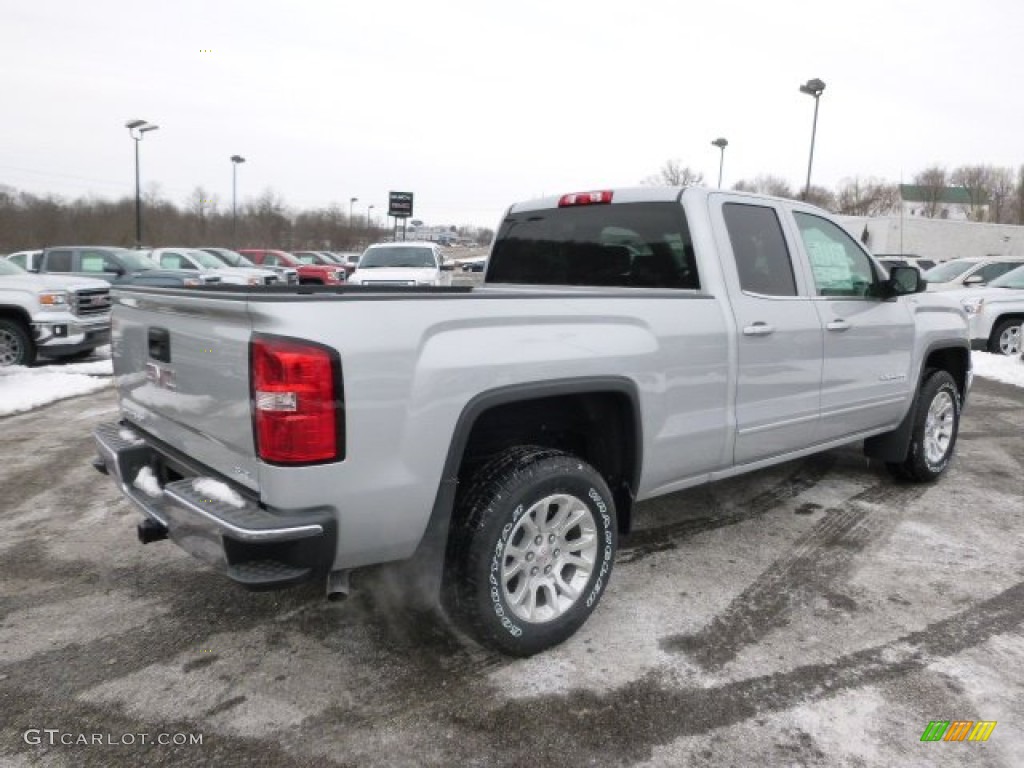 2014 Sierra 1500 SLE Double Cab 4x4 - Quicksilver Metallic / Jet Black photo #5