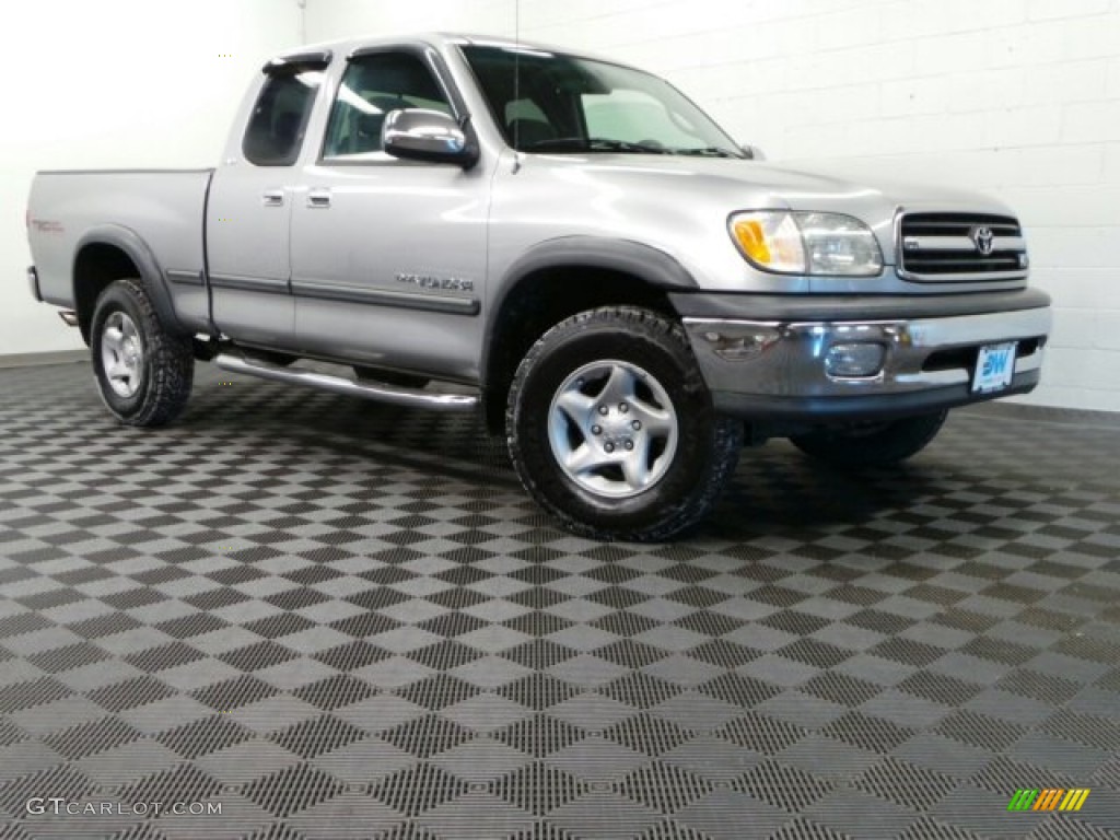 2002 Tundra SR5 Access Cab 4x4 - Silver Sky Metallic / Gray photo #1