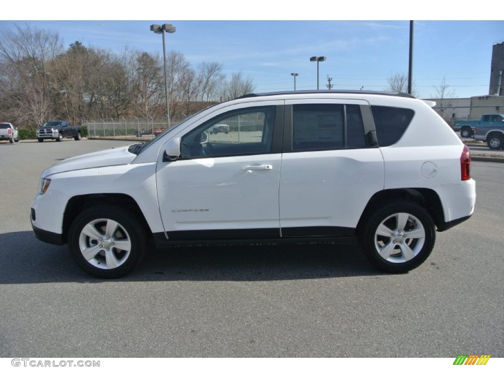 2014 Compass Latitude - Bright White / Dark Slate Gray photo #3