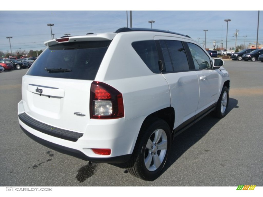 2014 Compass Latitude - Bright White / Dark Slate Gray photo #5