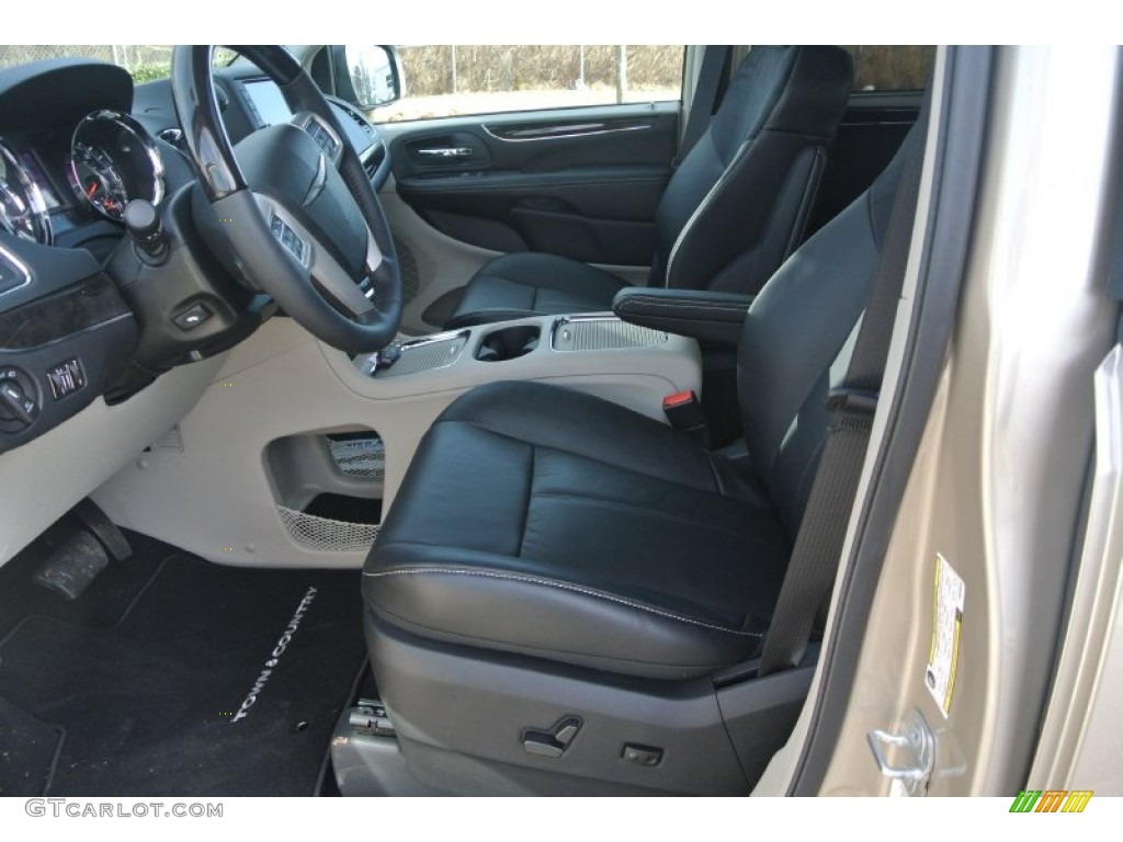 Black/Light Graystone Interior 2014 Chrysler Town & Country Limited Photo #90235370