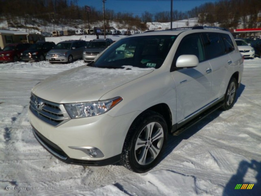 Blizzard White Pearl 2012 Toyota Highlander Limited 4WD Exterior Photo #90236159