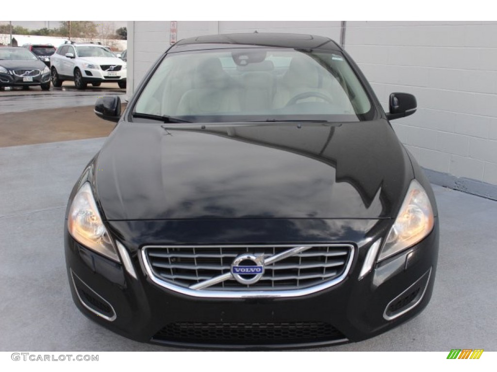 2012 S60 T5 - Black Sapphire Metallic / Soft Beige photo #2