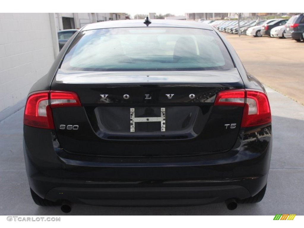 2012 S60 T5 - Black Sapphire Metallic / Soft Beige photo #3