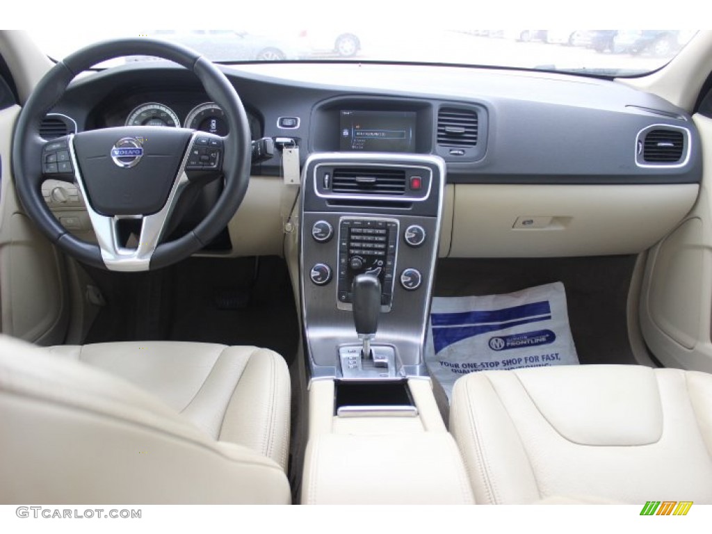 2012 S60 T5 - Black Sapphire Metallic / Soft Beige photo #25