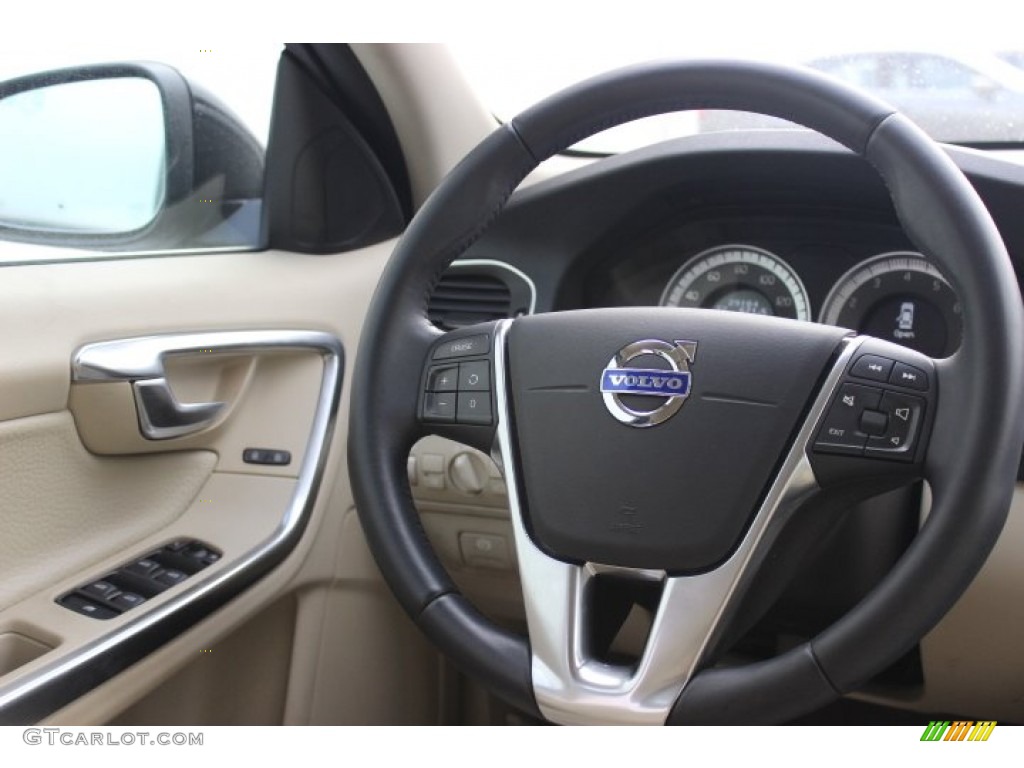 2012 S60 T5 - Black Sapphire Metallic / Soft Beige photo #26