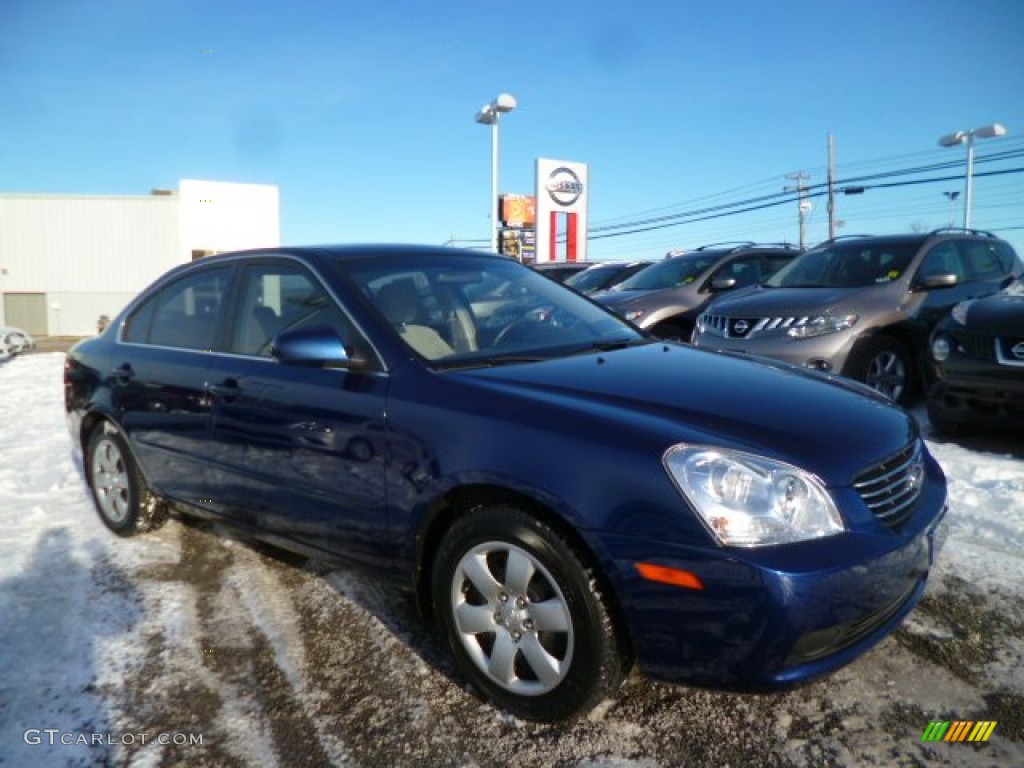 2008 Optima LX - Deep Ocean Blue / Gray photo #1