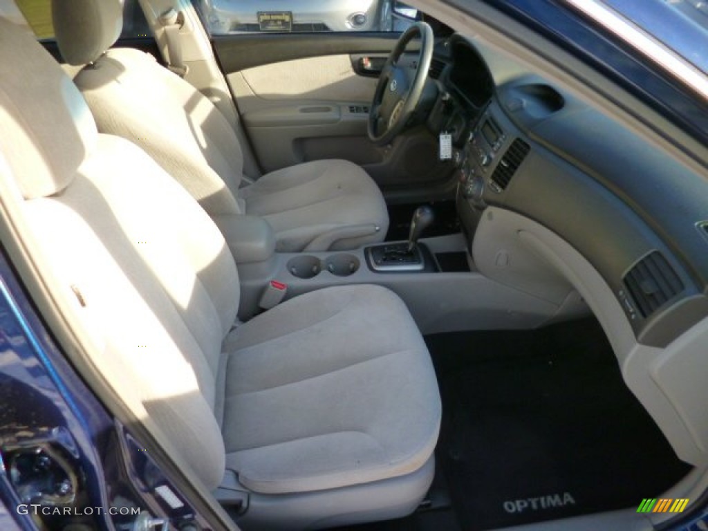 2008 Optima LX - Deep Ocean Blue / Gray photo #4