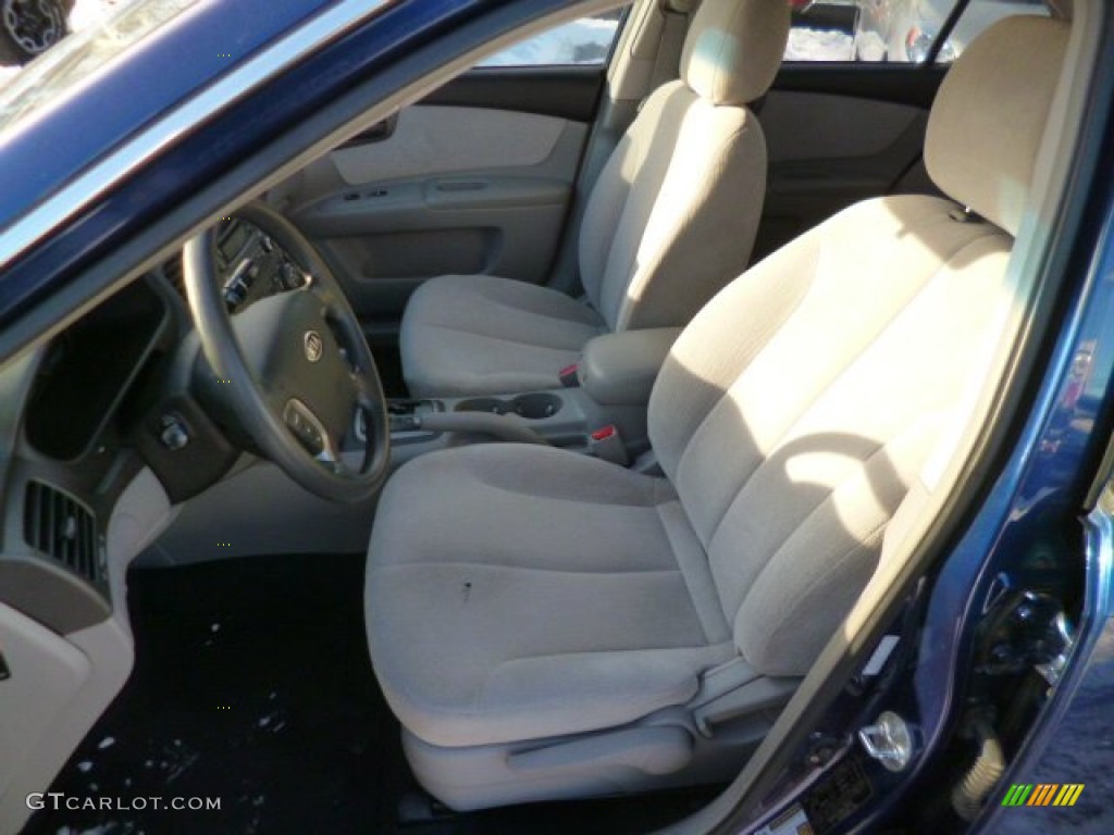 2008 Optima LX - Deep Ocean Blue / Gray photo #7