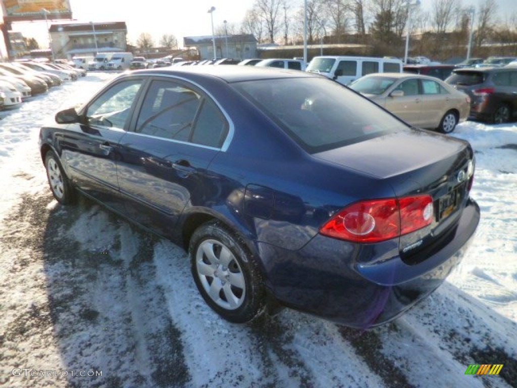 2008 Optima LX - Deep Ocean Blue / Gray photo #9