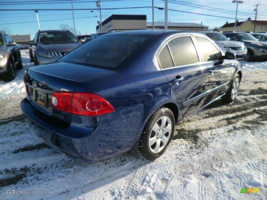 2008 Optima LX - Deep Ocean Blue / Gray photo #11
