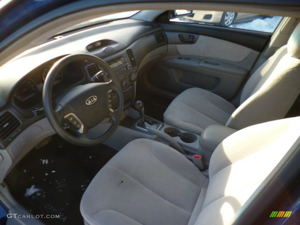 2008 Optima LX - Deep Ocean Blue / Gray photo #16
