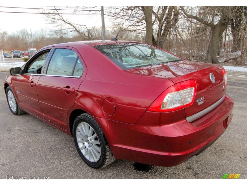Vivid Red Metallic 2007 Mercury Milan V6 Premier Exterior Photo #90240600