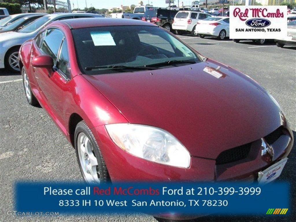 2007 Eclipse GS Coupe - Ultra Red Pearl / Dark Charcoal photo #1