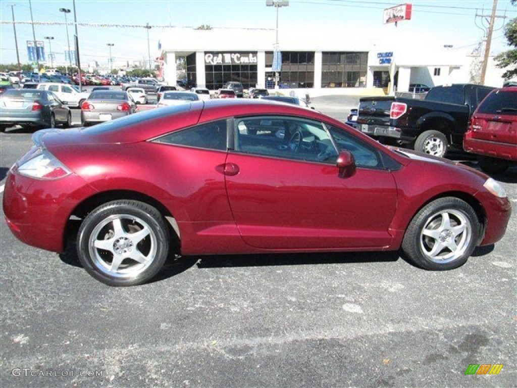 2007 Eclipse GS Coupe - Ultra Red Pearl / Dark Charcoal photo #3