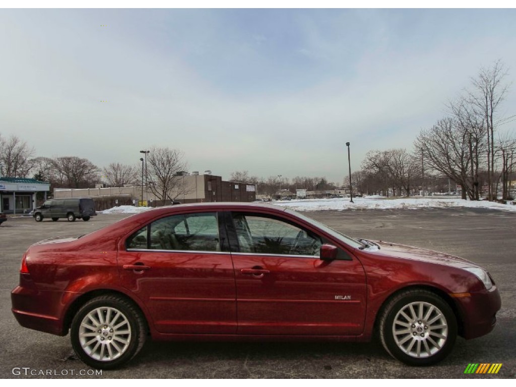 2007 Milan V6 Premier - Vivid Red Metallic / Camel photo #7