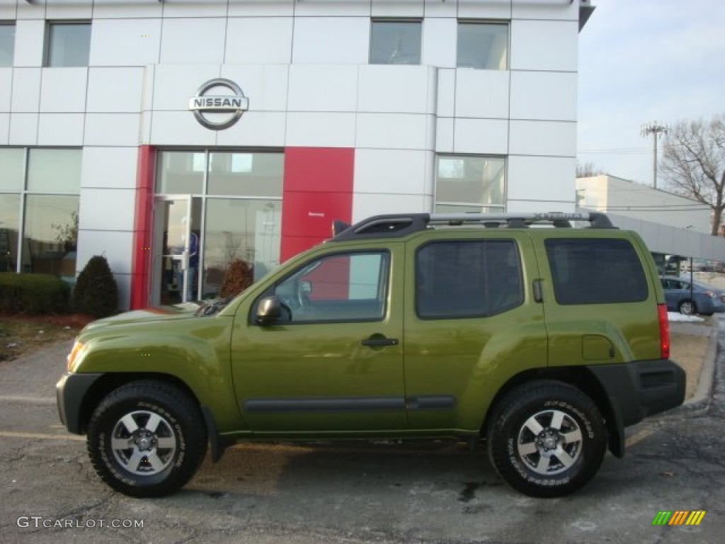 Metallic Green 2011 Nissan Xterra Pro-4X 4x4 Exterior Photo #90243012