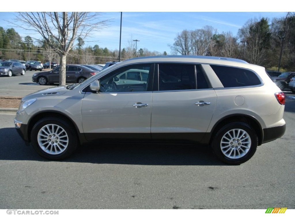 2011 Enclave CXL - Gold Mist Metallic / Cashmere/Cocoa photo #3