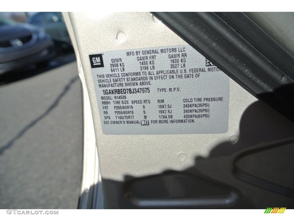 2011 Enclave CXL - Gold Mist Metallic / Cashmere/Cocoa photo #7