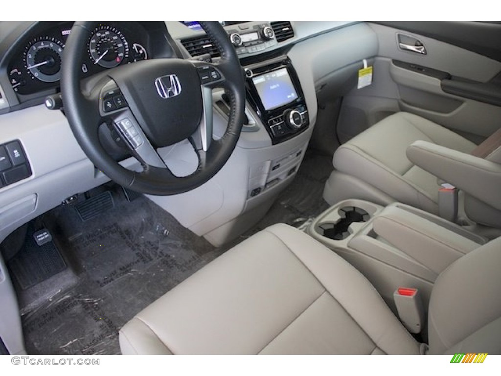 Gray Interior 2014 Honda Odyssey EX-L Photo #90244380