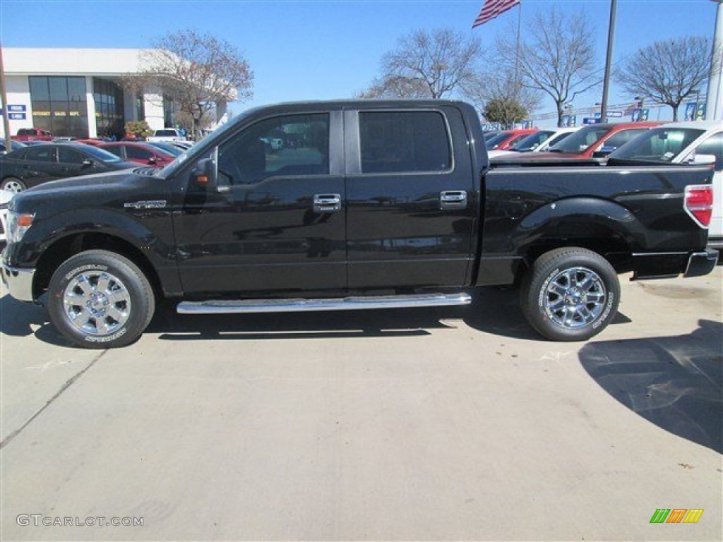 2014 F150 XLT SuperCrew - Tuxedo Black / Steel Grey photo #11