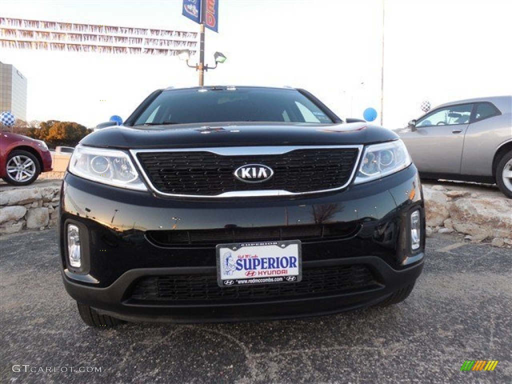 2014 Sorento LX - Ebony Black / Black photo #3