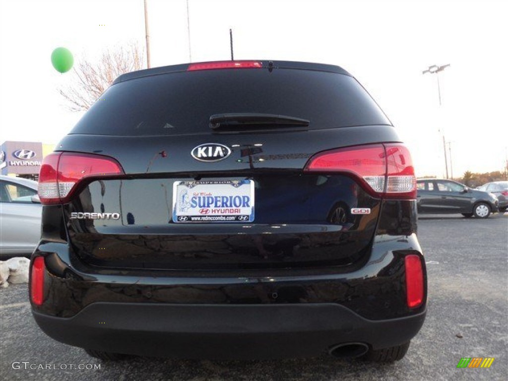 2014 Sorento LX - Ebony Black / Black photo #9