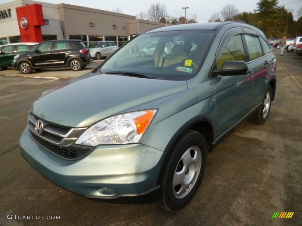 2011 CR-V LX 4WD - Opal Sage Metallic / Ivory photo #3