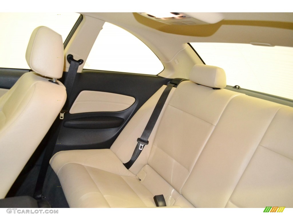 2009 1 Series 128i Coupe - Monaco Blue Metallic / Savanna Beige/Black Boston Leather photo #18