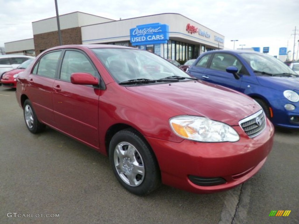 Impulse Red Toyota Corolla